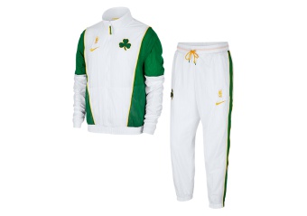 NIKE NBA BOSTON CELTICS COURTSIDE TRACKSUIT WHITE