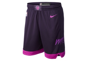 NIKE NBA MINNESOTA TIMBERWOLVES SWINGMAN SHORTS PURPLE DYNASTY