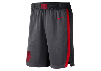 NIKE NBA PORTLAND TRAIL BLAZERS SWINGMAN SHORTS BLACK