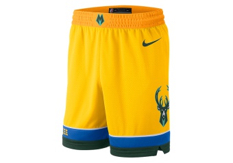 NIKE NBA MILWAUKEE BUCKS SWINGMAN SHORTS AMARILLO