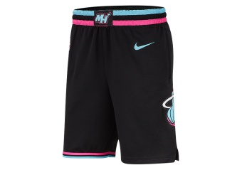 NIKE NBA MIAMI HEAT SWINGMAN SHORTS BLACK