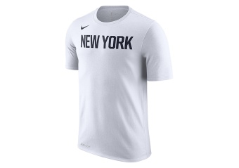 NIKE NBA NEW YORK KNICKS DRY TEE WHITE