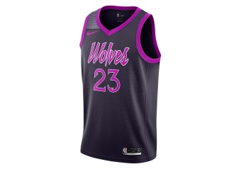 NIKE NBA MINNESOTA TIMBERWOLVES JIMMY BUTLER SWINGMAN JERSEY PURPLE DYNASTY