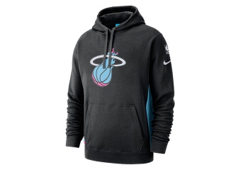 NIKE NBA MIAMI HEAT COURTSIDE HOODIE BLACK