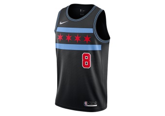 NIKE NBA CHICAGO BULLS ZACH LAVINE SWINGMAN JERSEY BLACK