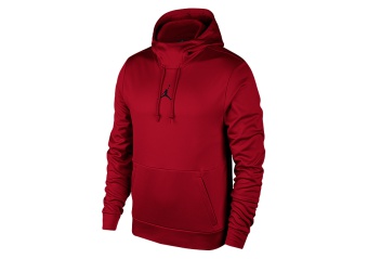 NIKE AIR JORDAN THERMA 23 ALPHA TRAINING PULLOVER HOODIE GYM RED