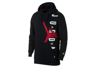 NIKE AIR JORDAN JUMPMAN AIR LIGHTWEIGHT HOODIE BLACK