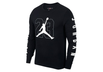 NIKE AIR JORDAN JBSK LONG-SLEEVE TEE BLACK