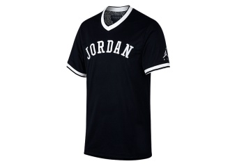 NIKE AIR JORDAN JUMPMAN AIR MESH JERSEY BLACK