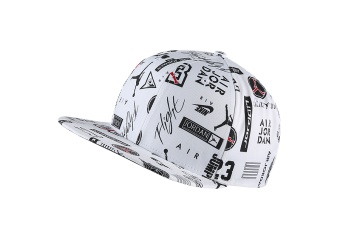 NIKE AIR JORDAN PRO GRAPHIC AOP HAT WHITE