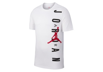 NIKE AIR JORDAN JSW HBR VERTICAL TEE WHITE