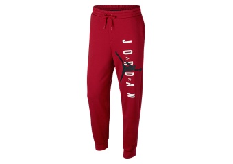NIKE AIR JORDAN JUMPMAN AIR LIGHTWEIGHT FLEECE PANTS GYM RED
