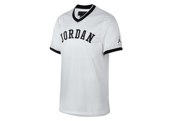 NIKE AIR JORDAN JUMPMAN AIR MESH JERSEY WHITE