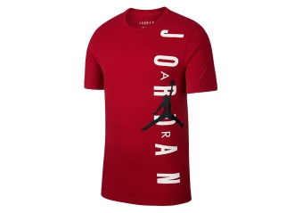 NIKE AIR JORDAN JSW HBR VERTICAL TEE GYM RED