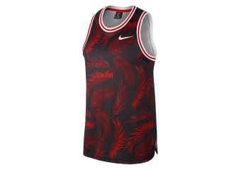 NIKE DRI-FIT DNA FLORAL JERSEY UNIVERSITY RED