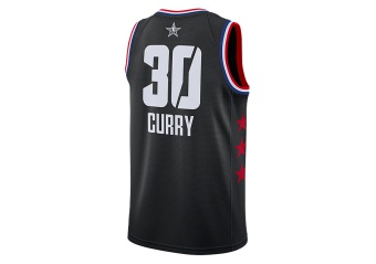 NIKE AIR JORDAN NBA ALL STAR WEEKEND 2019 STEPHEN CURRY SWINGMAN JERSEY BLACK