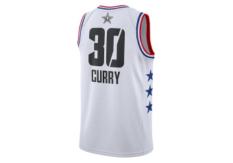 NIKE AIR JORDAN NBA ALL STAR WEEKEND 2019 STEPHEN CURRY SWINGMAN JERSEY WHITE