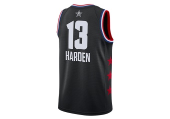 NIKE AIR JORDAN NBA ALL STAR WEEKEND 2019 JAMES HARDEN SWINGMAN JERSEY BLACK