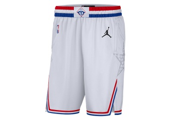 NIKE AIR JORDAN ALL STAR WEEKEND 2019 SWINGMAN SHORTS WHITE