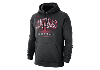 NIKE NBA CHICAGO BULLS CREST HOODY BLACK