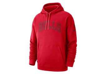 NIKE NBA CHICAGO BULLS COURTSIDE HOODIE UNIVERSITY RED