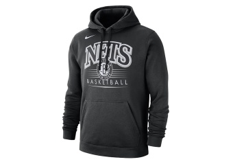 NIKE NBA BROOKLYN NETS CREST HOODY BLACK