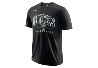 NIKE NBA MILWAUKEE BUCKS CREST DRY TEE BLACK