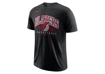 NIKE NBA PORTLAND TRAIL BLAZERS CREST DRY TEE BLACK