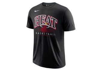 NIKE NBA MIAMI HEAT CREST DRY TEE BLACK