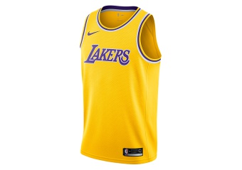 NIKE NBA LOS ANGELES LAKERS SWINGMAN ROAD JERSEY AMARILLO