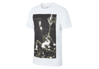 NIKE AIR JORDAN JBSK HANGTIME PHOTO TEE WHITE