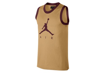 NIKE AIR JORDAN SPORTSWEAR JUMPMAN MESH JERSEY CLUB GOLD
