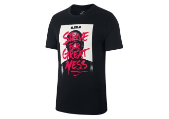 NIKE LEBRON 'STRIVE FOR GREATNESS' DRI-FIT TEE BLACK