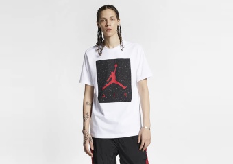 NIKE AIR JORDAN POOLSIDE TEE WHITE