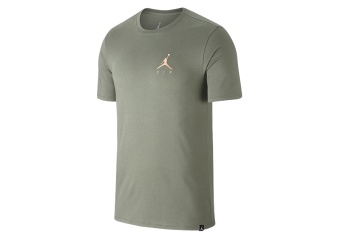 NIKE AIR JORDAN SPORTSWEAR JUMPMAN AIR EMBROIDERED TEE SPRUCE FOG