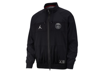 NIKE AIR JORDAN PSG PARIS SAINT-GERMAIN SUIT JACKET BLACK