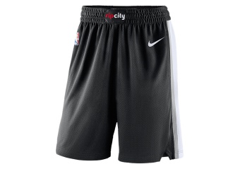 NIKE NBA PORTLAND TRAIL BLAZERS SWINGMAN ROAD SHORTS BLACK