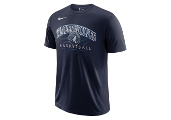 NIKE NBA MINNESOTA TIMBERWOLVES CREST TEE COLLEGE NAVY