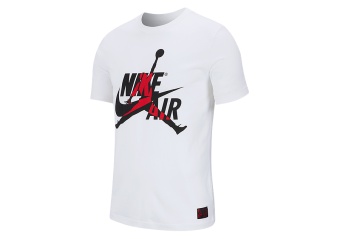 NIKE AIR JORDAN CLASSICS CREW TEE WHITE