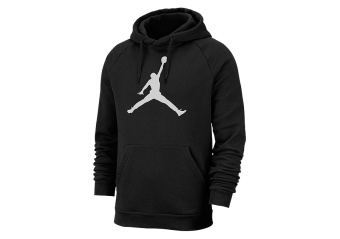 NIKE AIR JORDAN JUMPMAN LOGO HOODIE BLACK