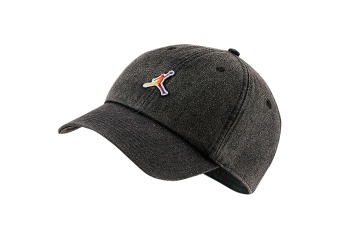NIKE AIR JORDAN HERITAGE86 WASHED DENIM HAT BLACK