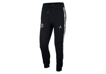 NIKE AIR JORDAN PSG PARIS SAINT-GERMAIN FLEECE PANTS BLACK