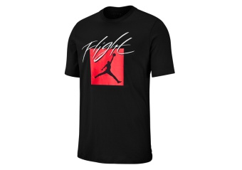 NIKE AIR JORDAN JUMPMAN FLIGHT CREW TEE BLACK