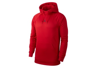 NIKE AIR JORDAN THERMA 23 ALPHA FLEECE PULLOVER HOODIE GYM RED