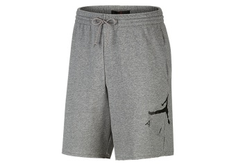 NIKE AIR JORDAN JUMPMAN AIR GFX FLEECE SHORTS CARBON HEATHER
