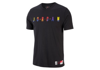 NIKE AIR JORDAN DNA CREW TEE BLACK