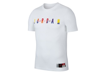 NIKE AIR JORDAN DNA CREW TEE WHITE