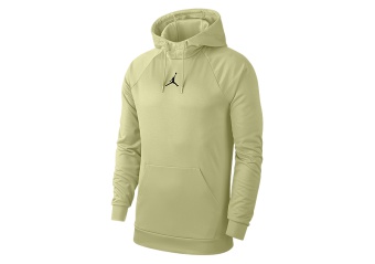NIKE AIR JORDAN THERMA 23 ALPHA FLEECE PULLOVER HOODIE LUMINOUS GREEN