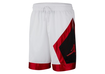 NIKE AIR JORDAN JUMPMAN DIAMOND SHORTS WHITE