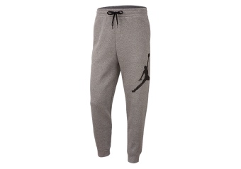 NIKE AIR JORDAN JUMPMAN LOGO FLEECE PANTS CARBON HEATHER